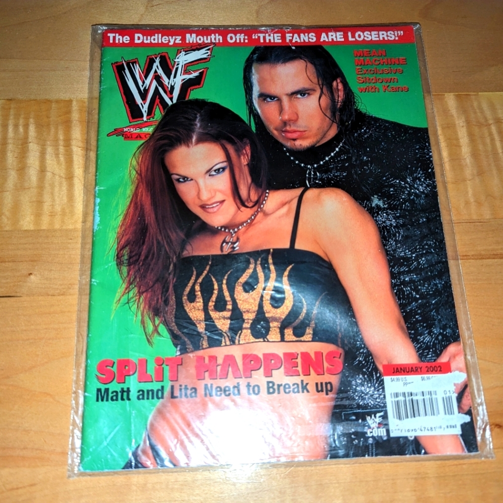 Matt Hardy Lita WWE Magazines January 2002 Issue WWF VTG Wrestling